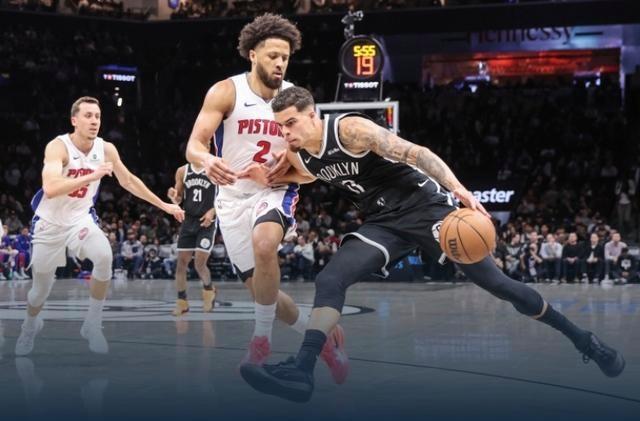 开云体育中心-小波特19分1助 NBA常规赛篮网100-138活塞 杰伦-杜伦26分